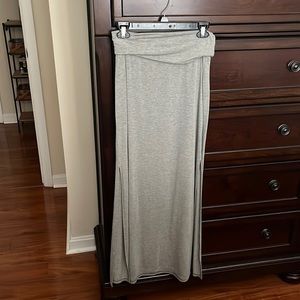 Joe Benbasset grey slit maxi skirt